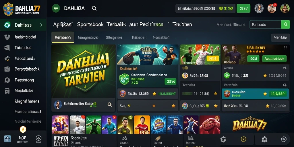 Tampilan gameplay <strong>DAHLIA77</strong> yang menarik dan interaktif untuk taruhan olahraga.