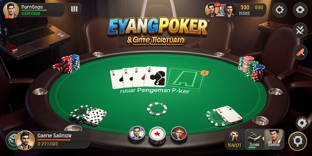 Tampilan permainan EYANGPOKER yang menarik dan seru.