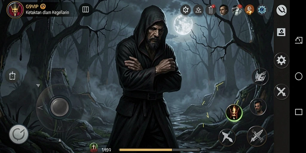Gameplay menegangkan dalam G9VIP dengan elemen Horror yang kuat.