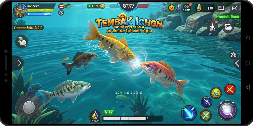 Tampilan permainan Tembak Ikan yang memukau dan interaktif.