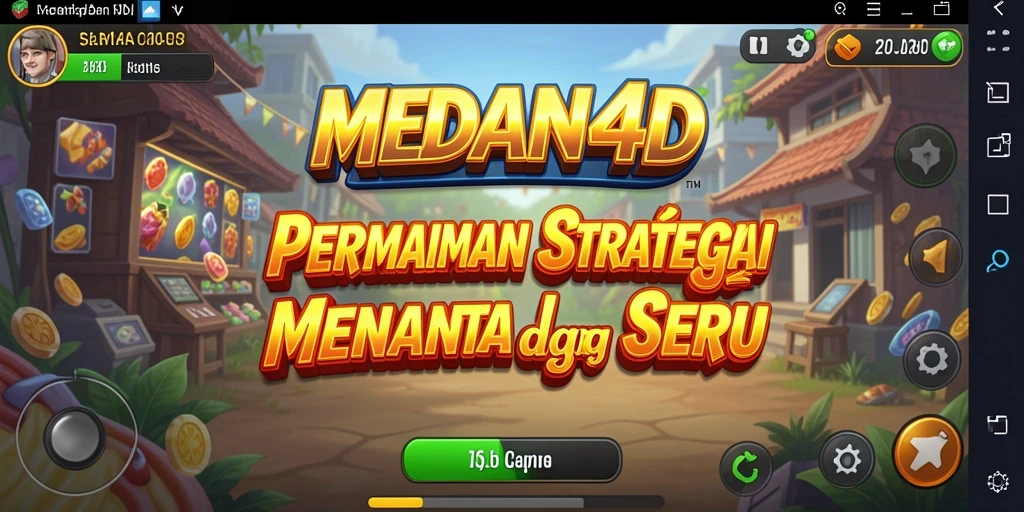 Tampilan gameplay yang menarik dan penuh strategi di MEDAN4D.