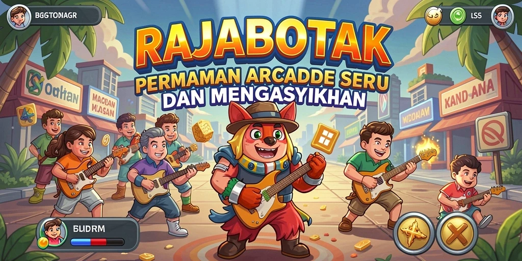 Tampilan gameplay RAJABOTAK yang seru dan penuh warna.