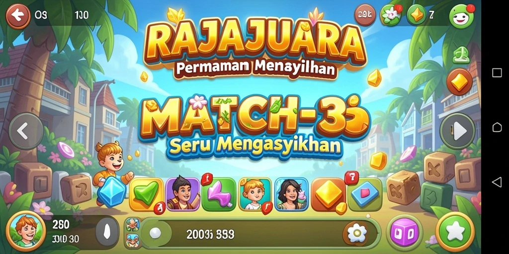Gameplay seru dalam RAJAJUARA yang menantang untuk dicoba.